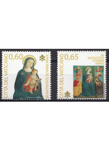 2009 Vaticano Natale 2 Valori Sassone 1515-6